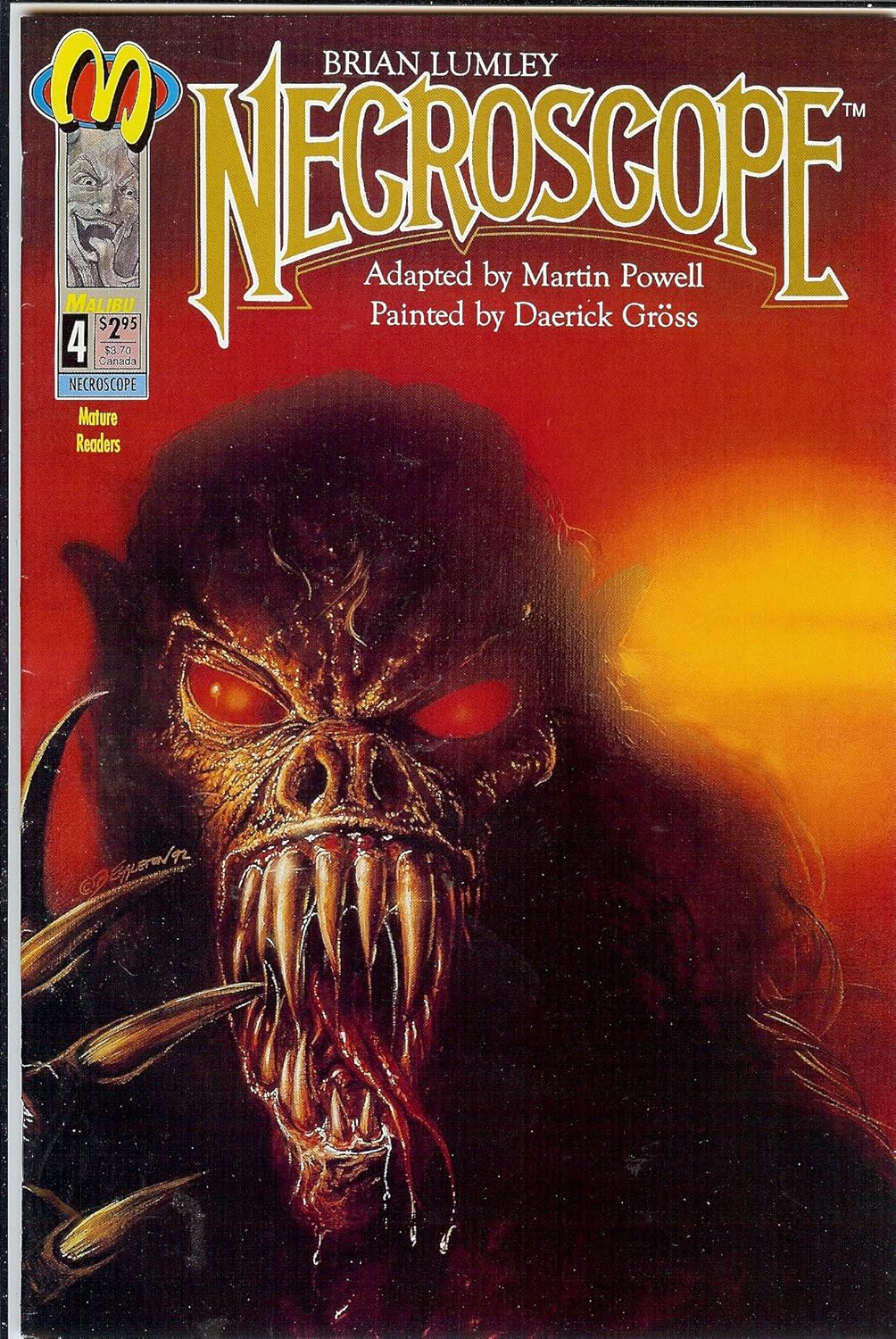 

Brian Lumley Necroscope #4 FINE/VF (Malibu)