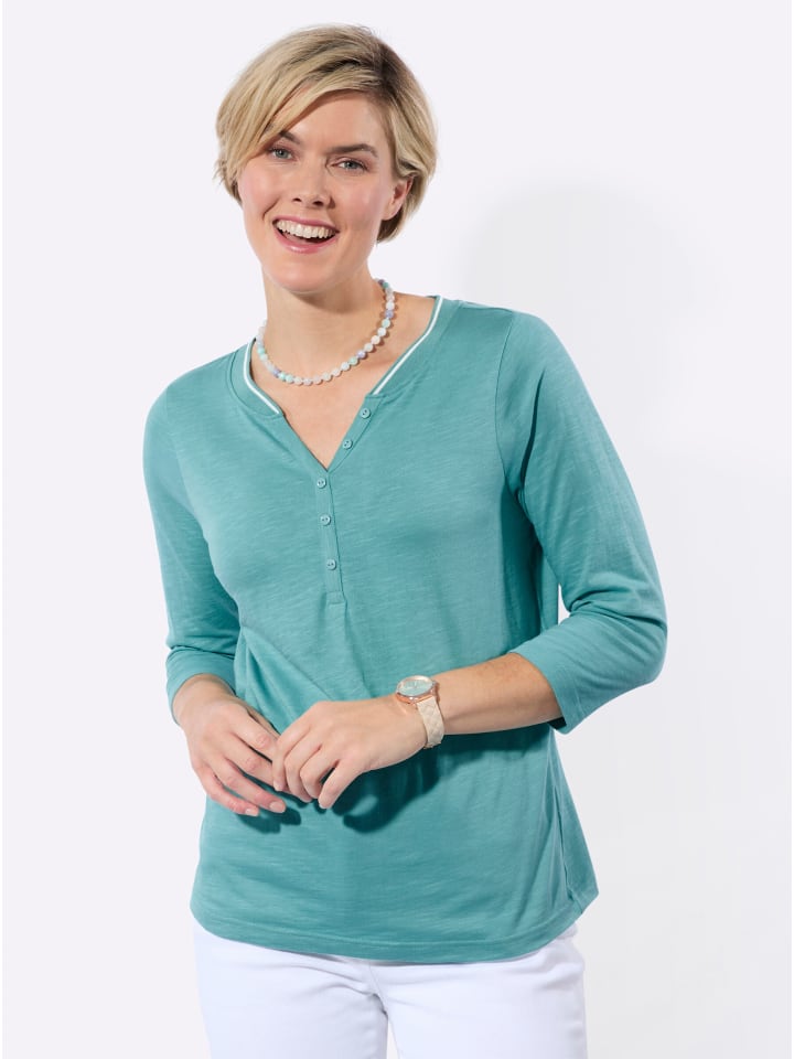 

Рубашка с рукавами 3/4 в цвете океан WITT WEIDEN