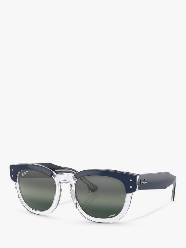 

Солнцезащитные очки rb0298s унисекс mega hawkeye Ray-Ban, цвет Blue On Transparent
