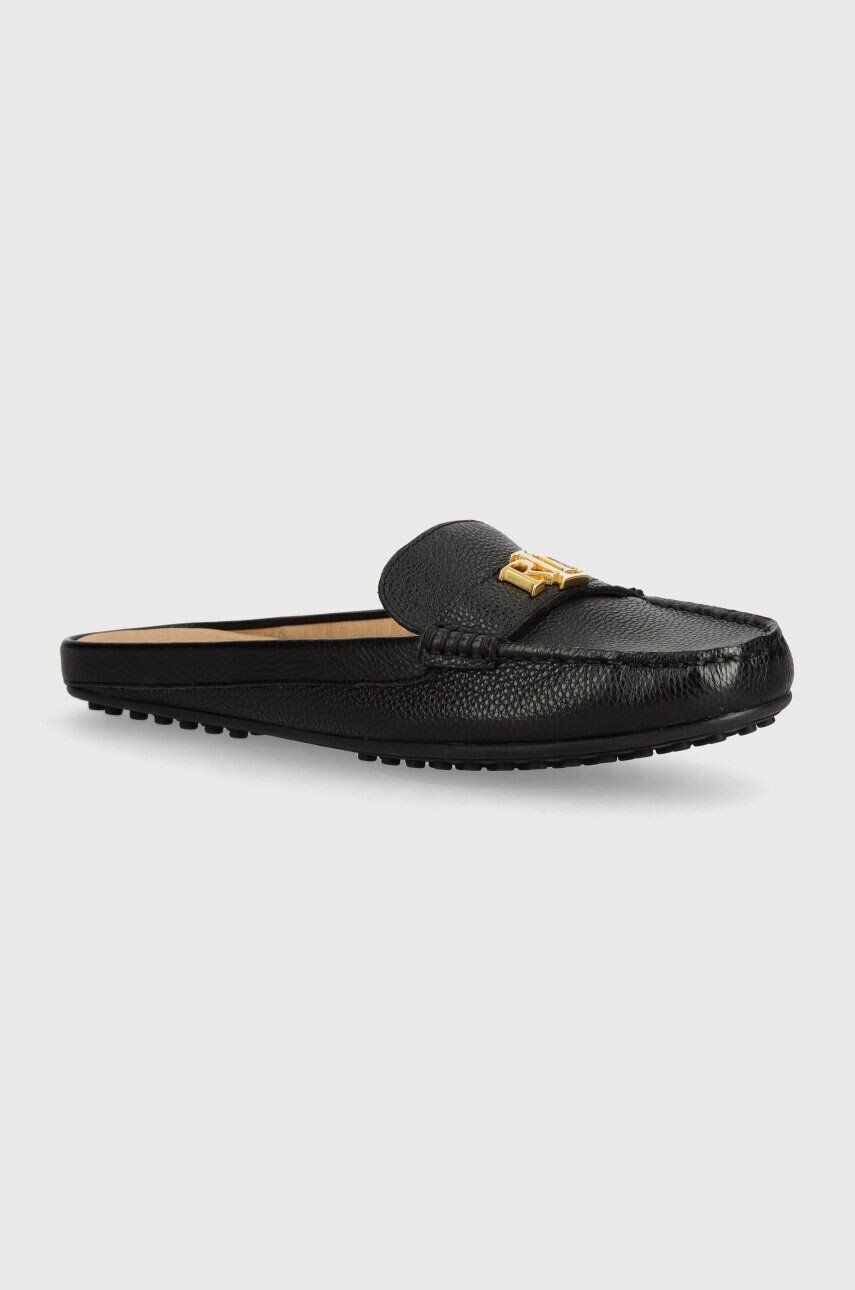 

Кожаные шлепанцы Lauren Ralph Lauren Barnsbury, черный