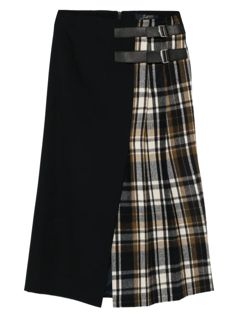 

Плиссированная юбка миди Seafarer, черный