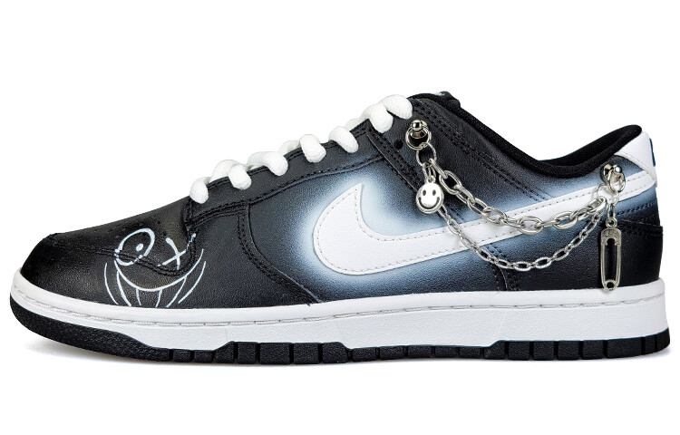 

Кроссовки Nike Dunk Skateboard Shoes Men Low-Top Black White, Черный, Кроссовки Nike Dunk Skateboard Shoes Men Low-Top Black White