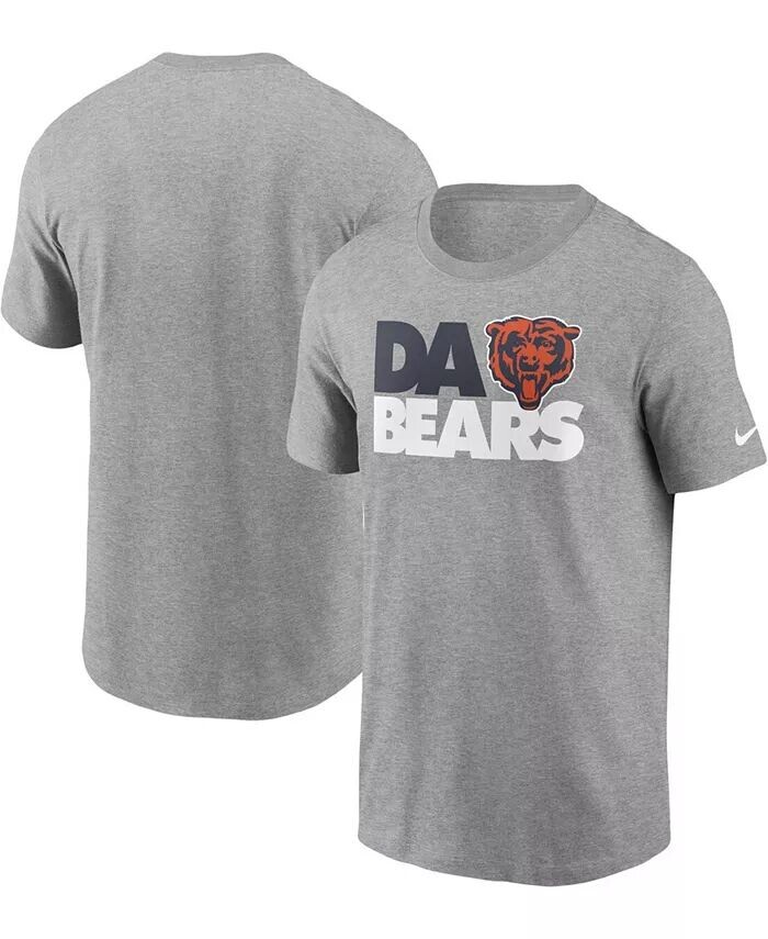 

Мужская серая футболка с рисунком Chicago Bears Hometown Collection Da Bears Nike