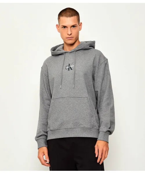 

Махровая толстовка Regular fit Calvin Klein Jeans, серый