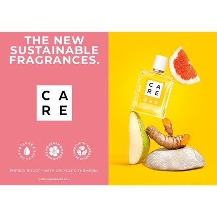 CARE Energy Boost Eau de Parfum Свежий фруктовый аромат с устойчивым ароматом и переработанной куркумой 50 мл — фото 2