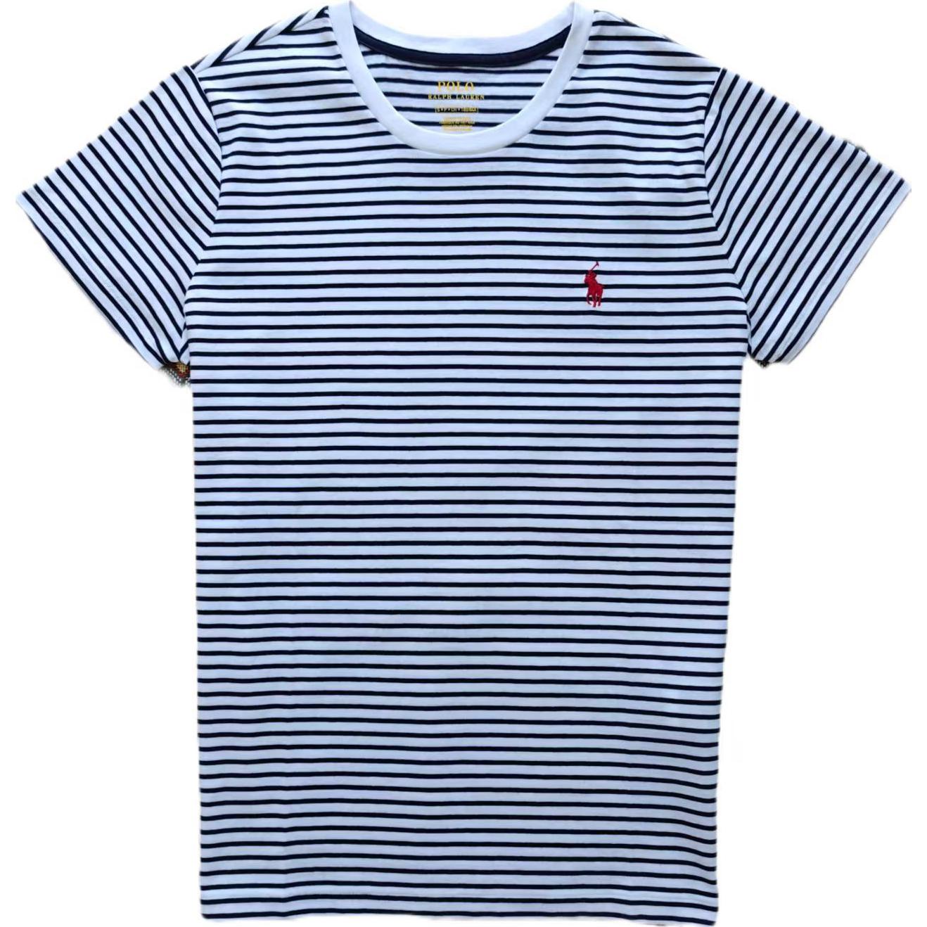 Футболка Polo Ralph Lauren Striped Cotton Jersey, белый — фото 2