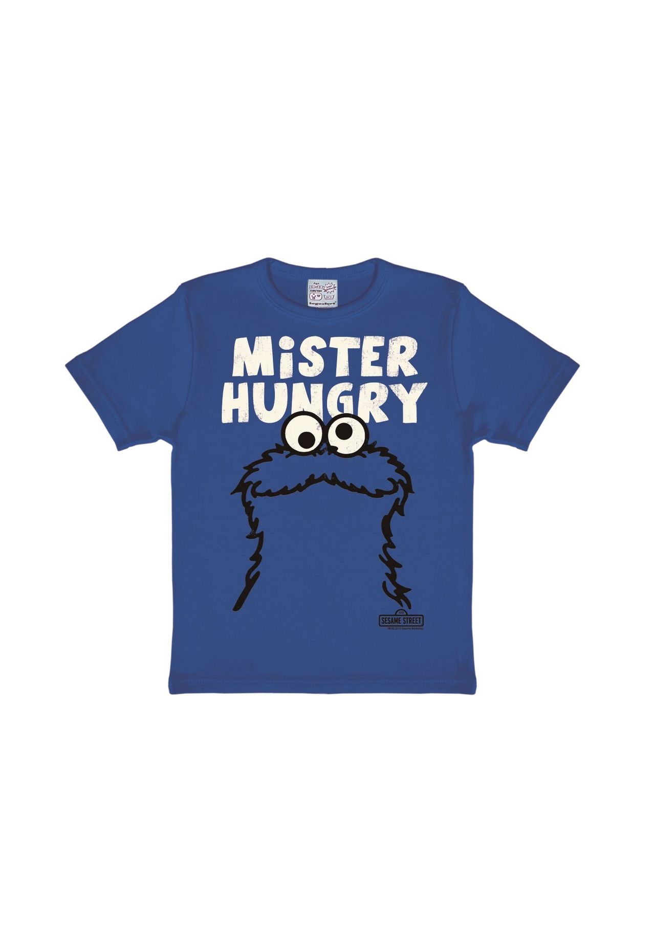 

Футболка Детская Cookie Monster - Мистер Голодный LOGOSHIRT, цвет Azure Blue