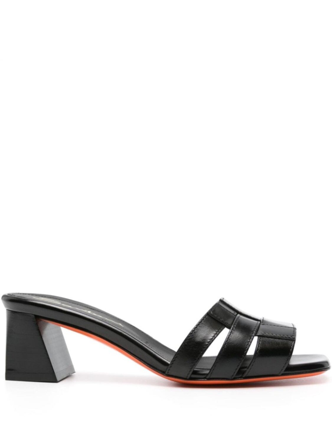 Мюли на каблуке Santoni, черный
