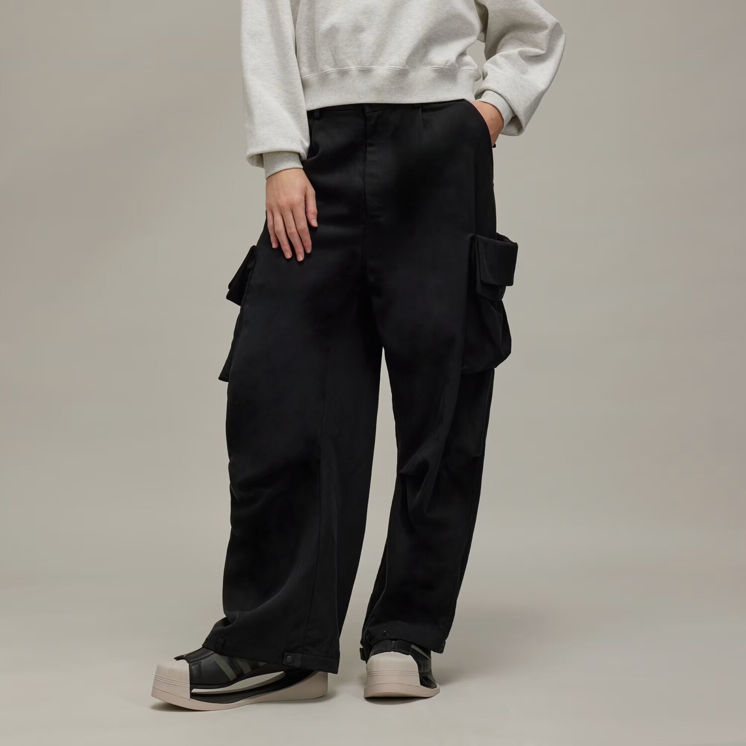 

Брюки карго из стираного твила Y-3 Adidas