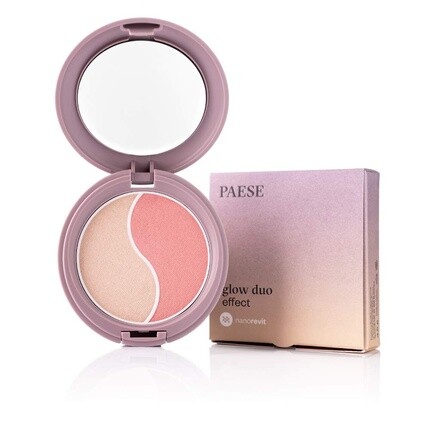 

Румяна и хайлайтер Nanorevit Glow Duo Effect 4,5G, Paese Cosmetics