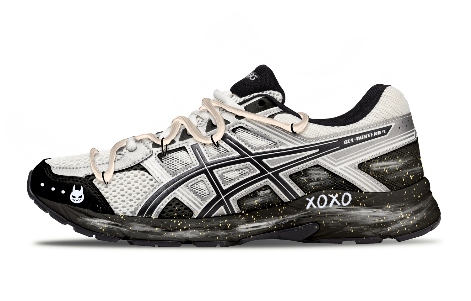 

ASICS Кроссовки Gel Contend 4 для бега мужские низкие Beige/Black