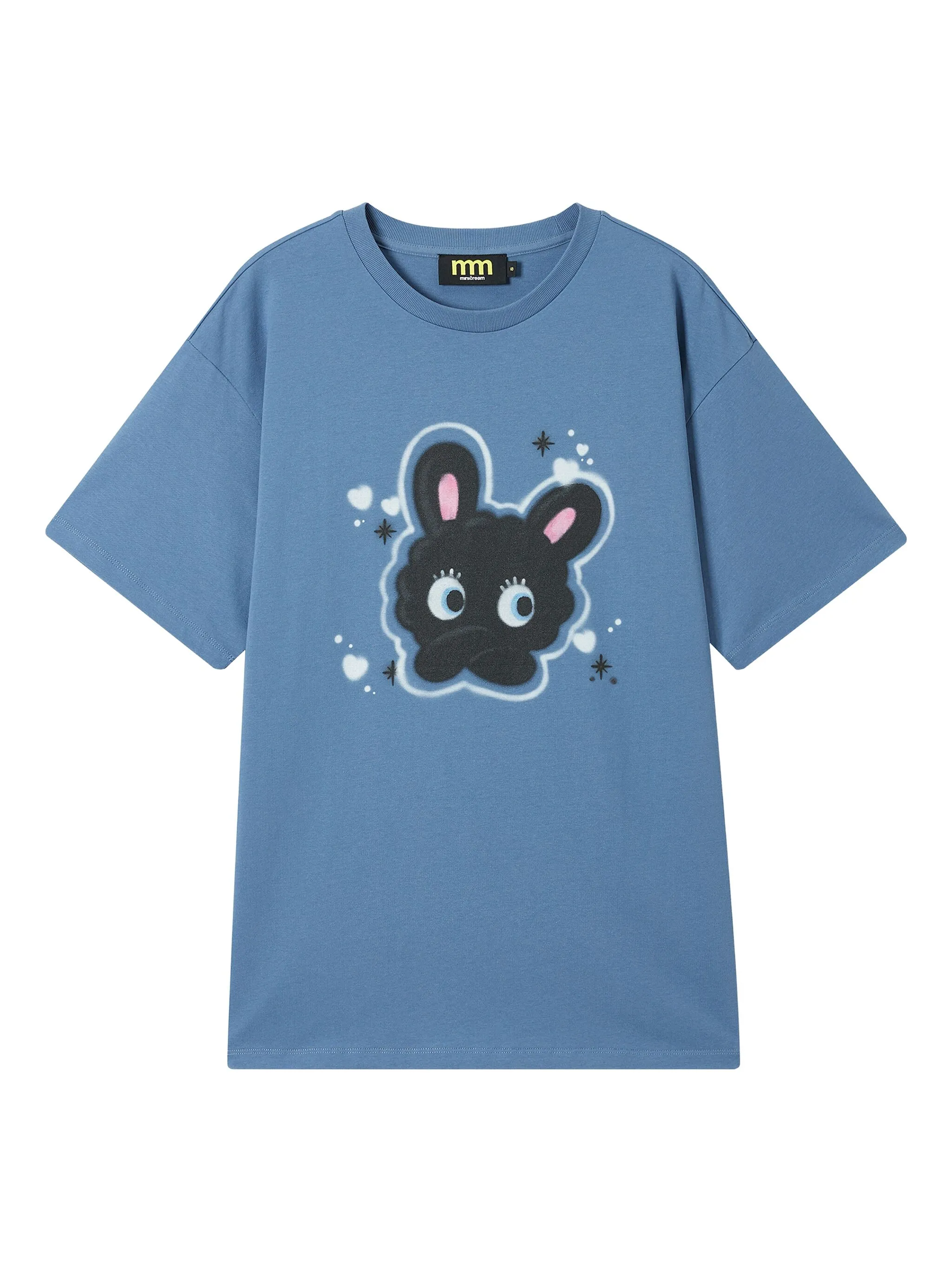 

Футболка с принтом Mini Cream, синий