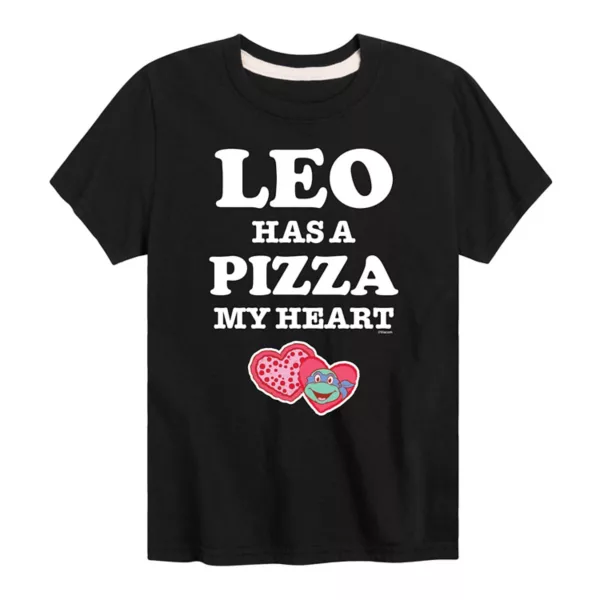 

Футболка с принтом "Черепашки-ниндзя" и надписью "Pizza my heart" для мальчиков 8-20 лет Nickelodeon, черный
