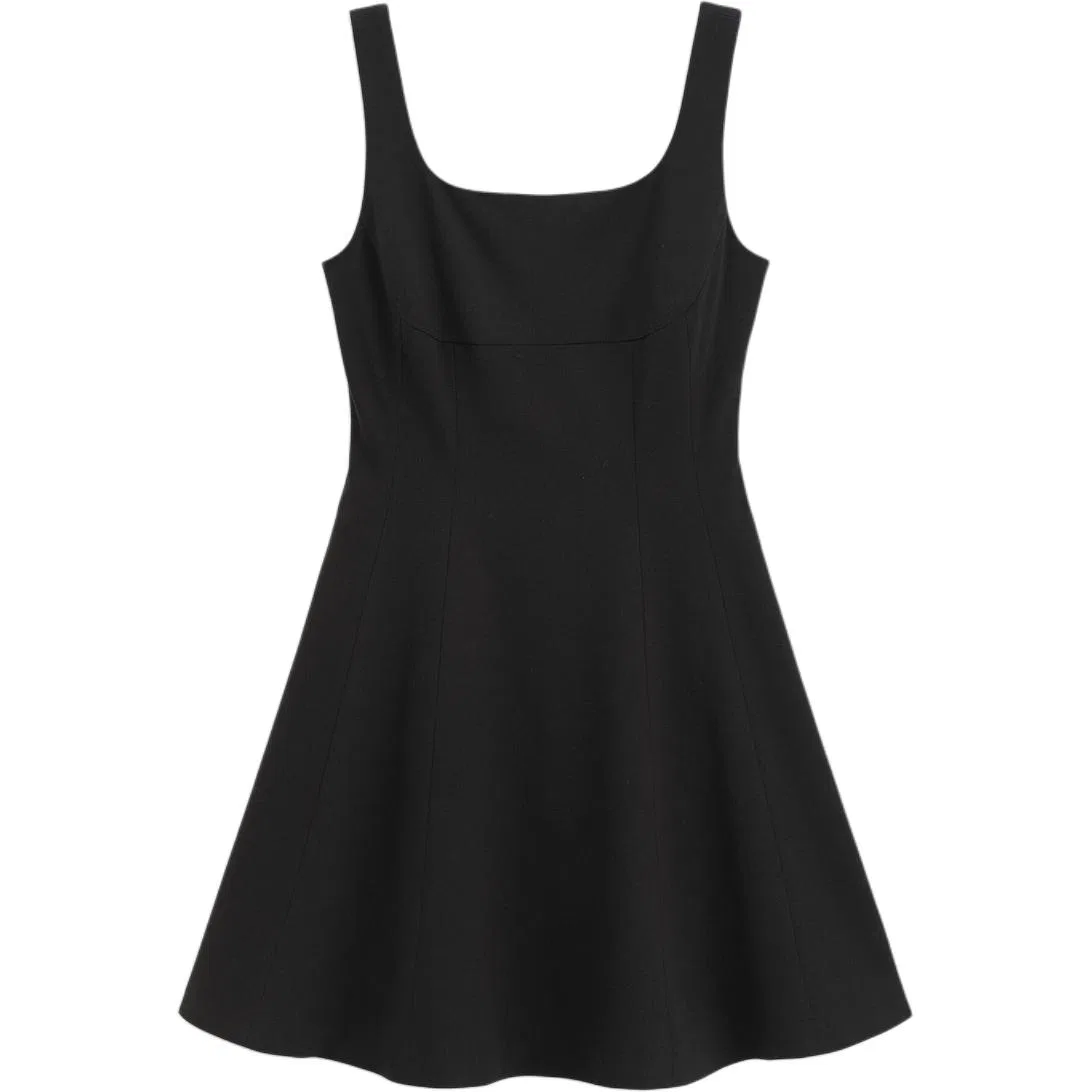 Платье без рукавов с квадратным вырезом GAP Black