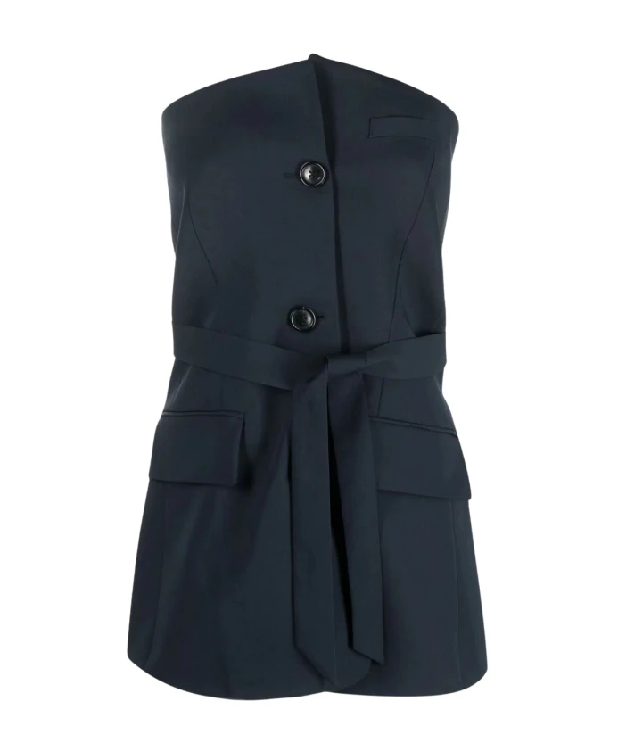 

Топ Phantom с открытыми плечами Our Legacy, синий