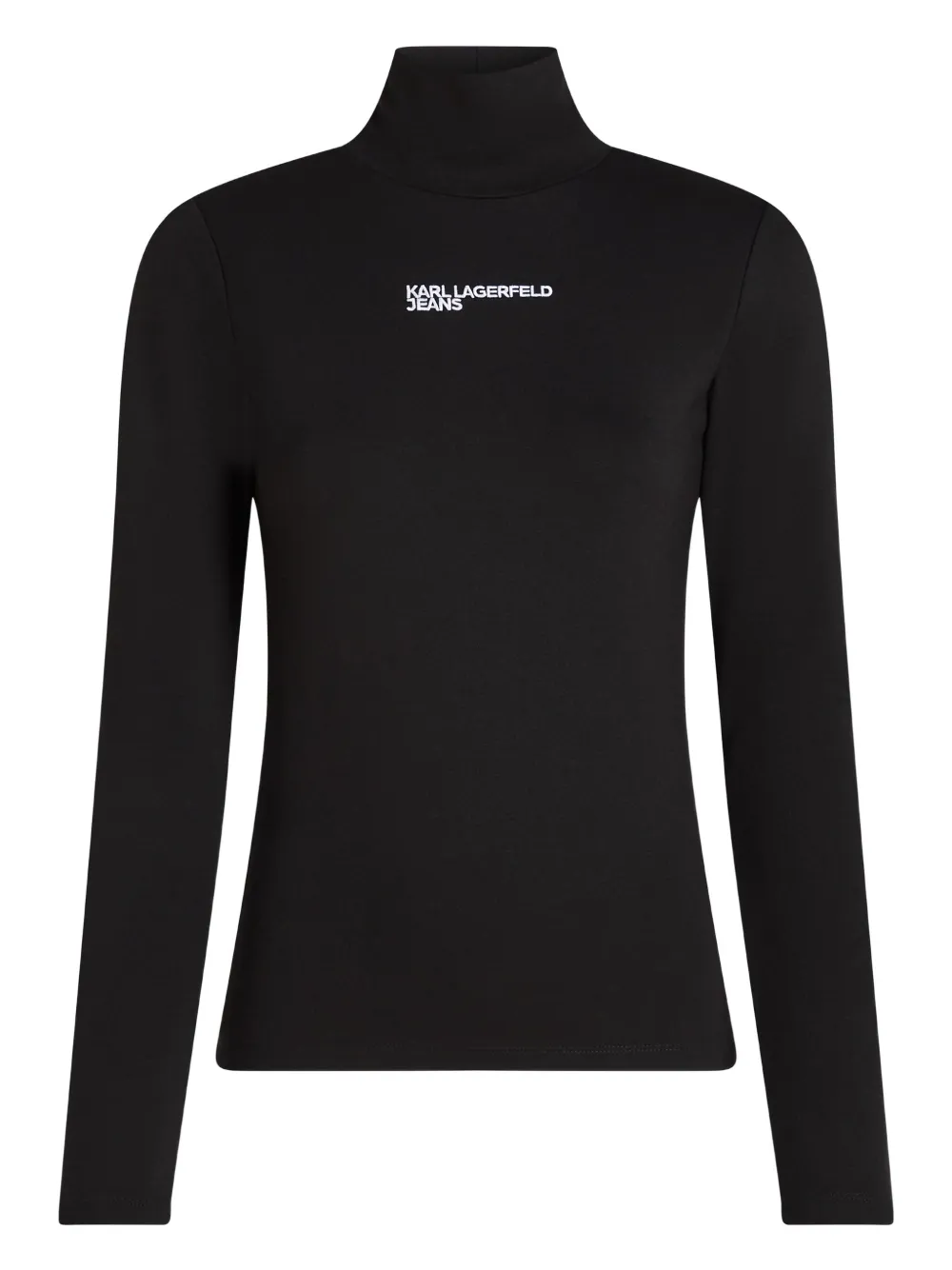 

Лонгслив с высоким воротником Karl Lagerfeld Jeans, черный