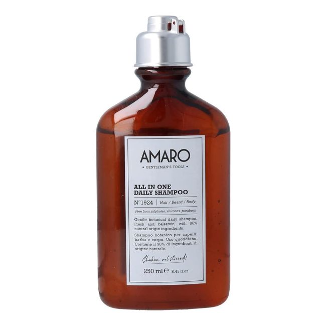 

Farmavita all in one ежедневный мужской шампунь для волос, бороды и тела Amaro, 250 мл