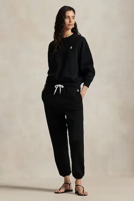 Спортивные штаны свободного кроя Polo Ralph Lauren, черный — фото 3