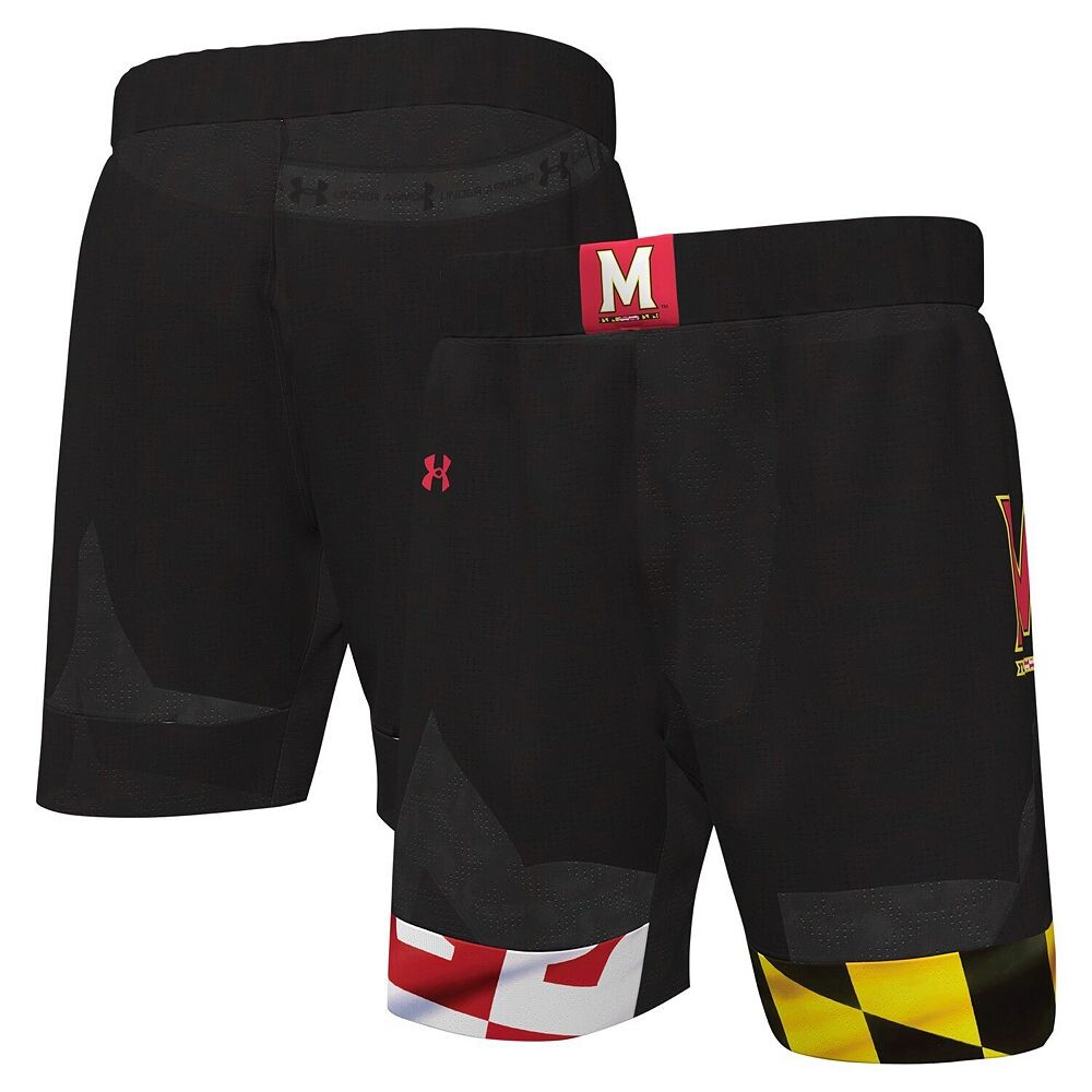 

Черные мужские баскетбольные шорты Under Armour Maryland Terrapins Replica, цвет Mar Black