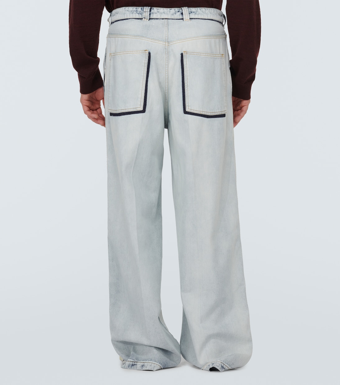 Джинсы с высокой посадкой и широкими штанинами Maison Margiela, Icy Slip — фото 4
