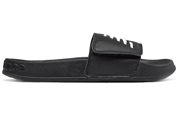 Тапочки 200 series casual minimalistic black slippers New Balance, черный — фото 2