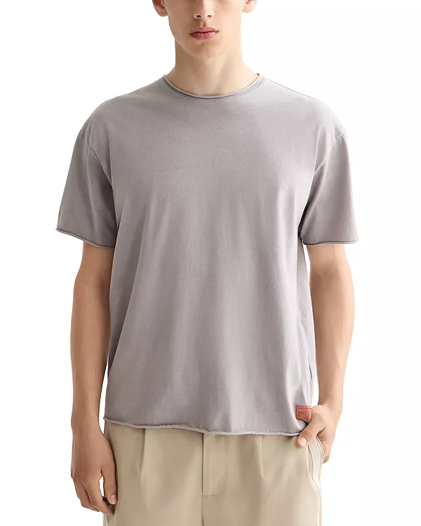 

Футболка с необработанным краем Scotch & Soda, серый