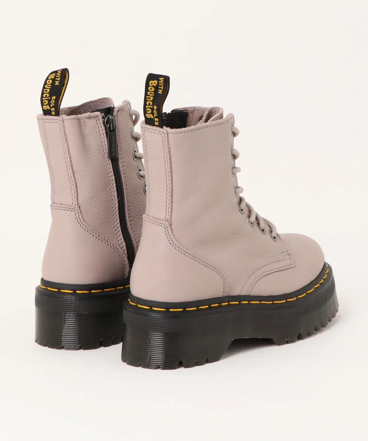 Ботинки Dr.Martens JADON III 8 отверстий бежевые — фото 2