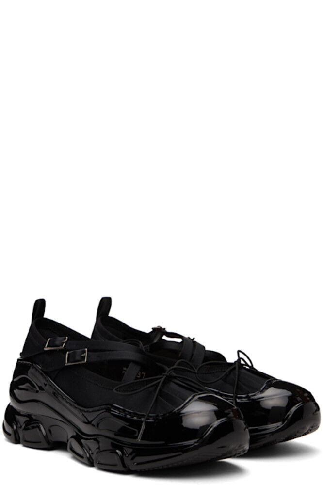 Черные классические кроссовки Criss Cross Tracker Ballerina Simone Rocha — фото 4