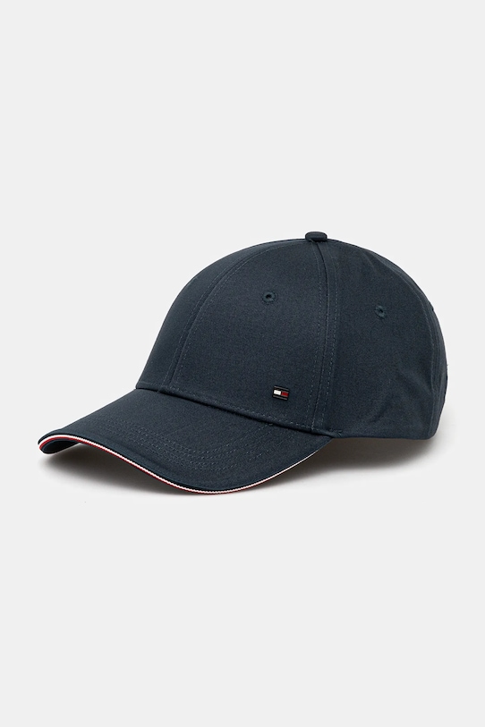 

Хлопковая кепка с козырьком Tommy Hilfiger, темно-синий