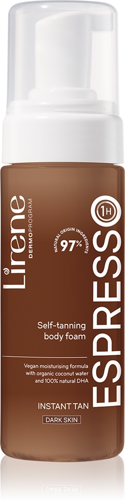 

Бронзирующий мусс для тела Perfect Tan для темной кожи лица и тела Lirene, 150 мл