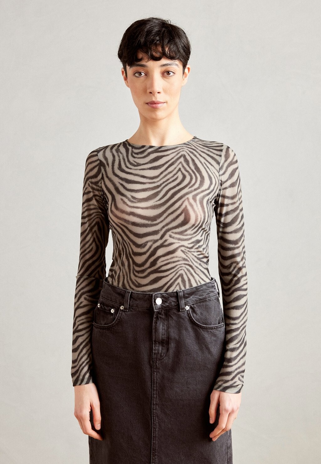 

Рубашка с длинным рукавом Anna Field, цвет dark grey/beige