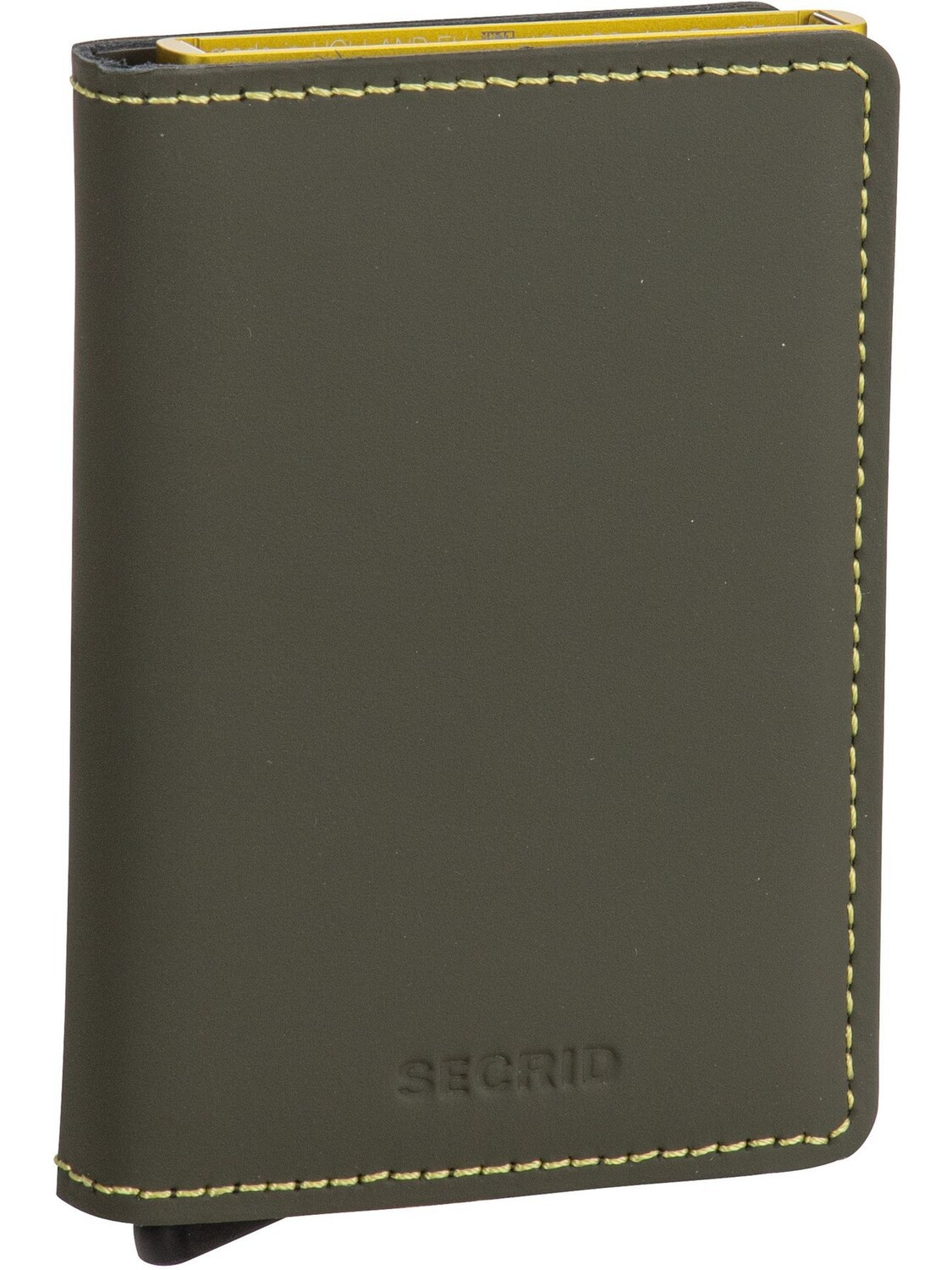 

Кошелек Secrid Slim Matte, цвет Green & Lime