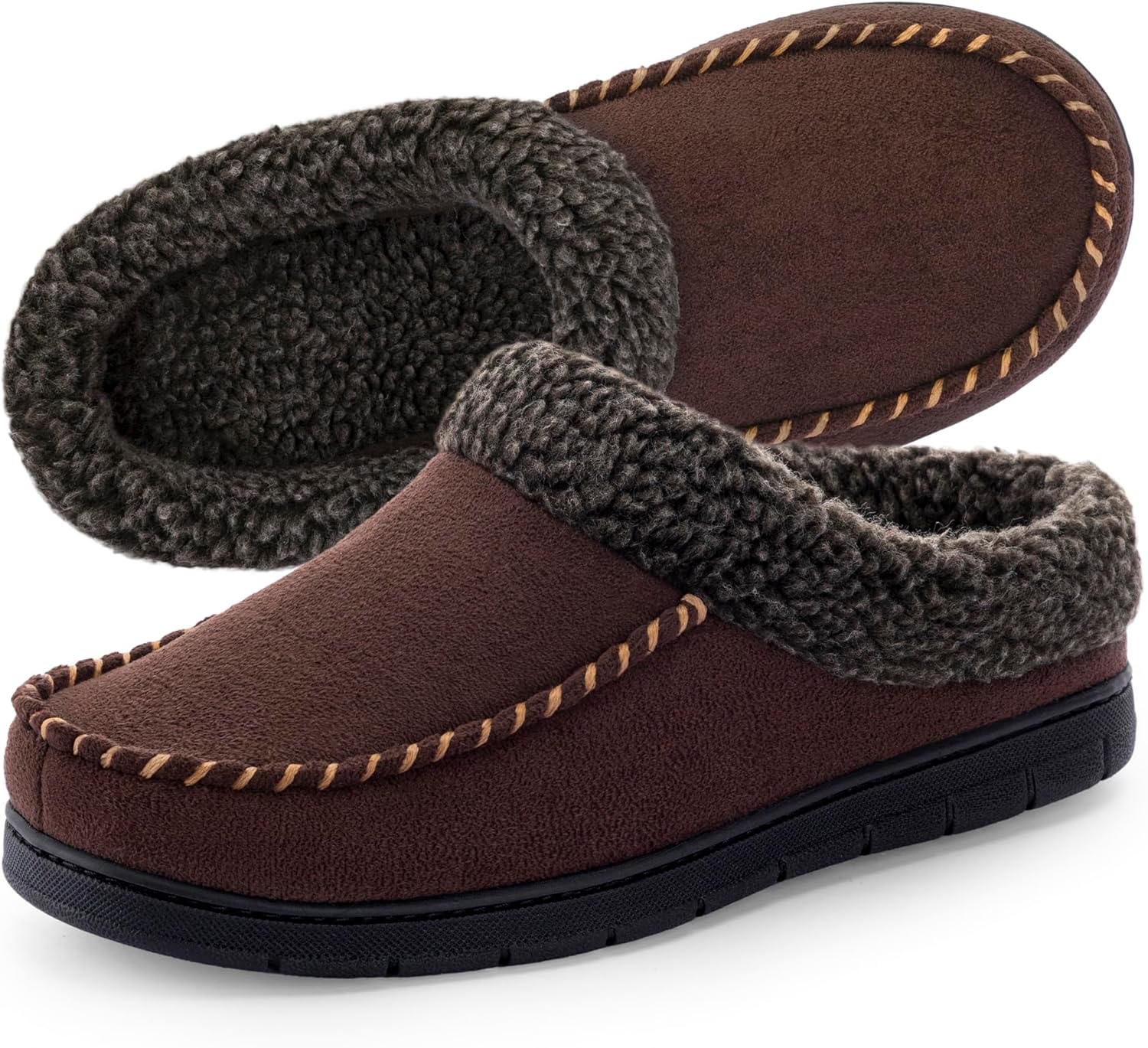 

Тапочки-мокасины ULTRAIDEAS для мужчин, теплые и мягкие, легкая зимняя обувь для дома и улицы