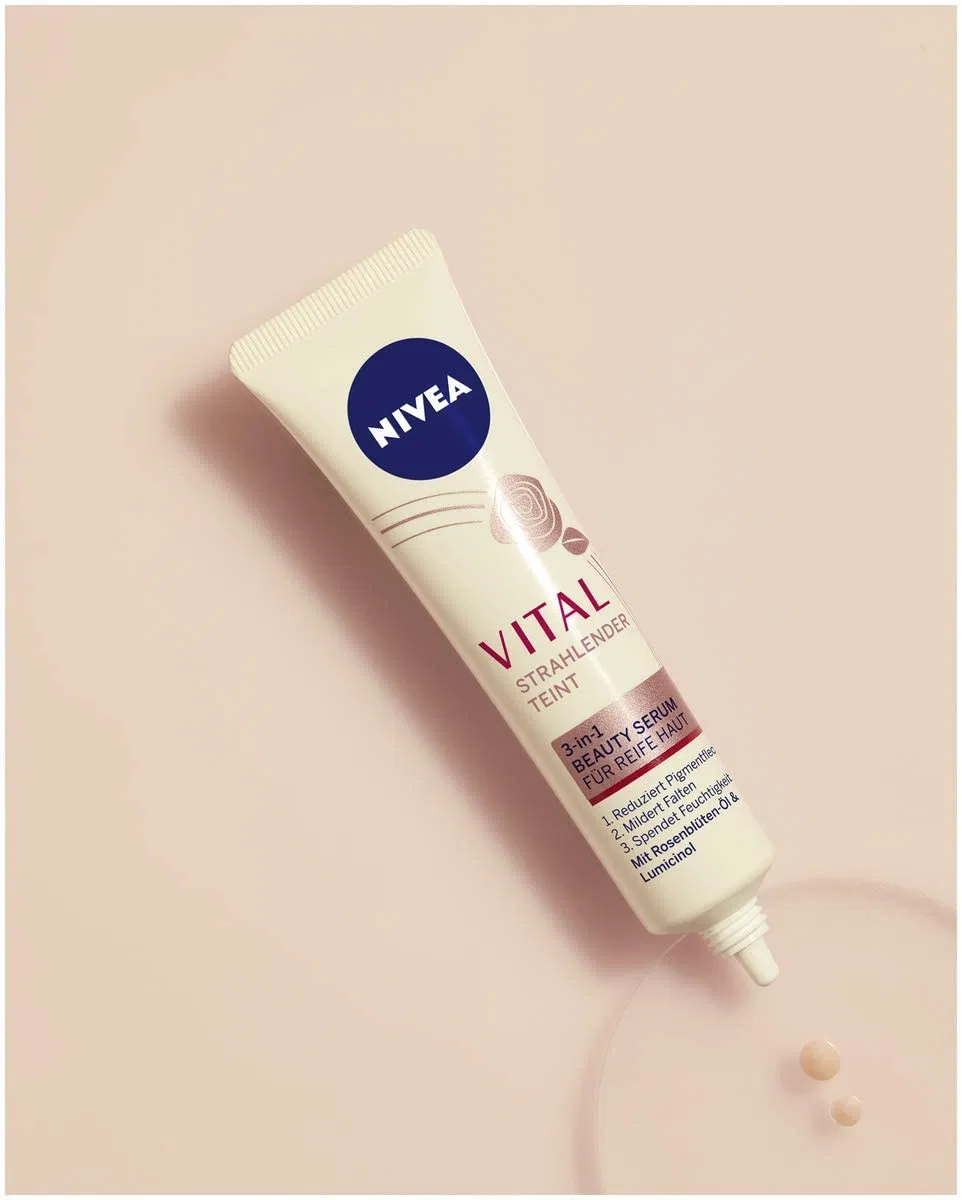 Молочко для умывания Beiersdorf — Для лица NIVEA Vital Radiant Complexion -в-1 для зрелой кожи, 40 мл — фото 4