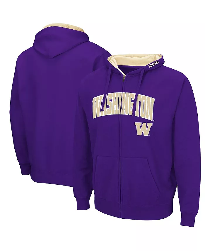 

Мужская фиолетовая толстовка Washington Huskies Arch Logo 3.0 с молнией Colosseum
