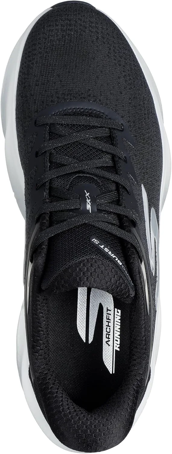 Мужские слипоны Skechers Aero Burst без шнурков, черно-белый — фото 3