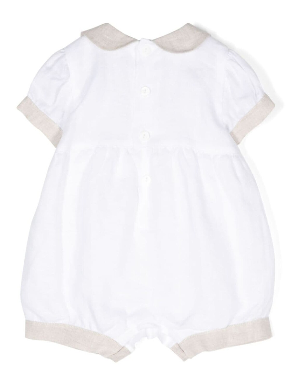 Льняное боди с оборками JESURUM BABY, белый — фото 2