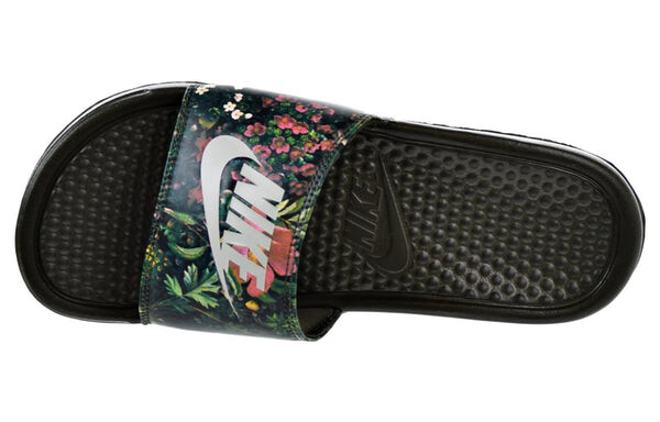 Тапочки benassi print 'just do it' Nike, хаки — фото 4