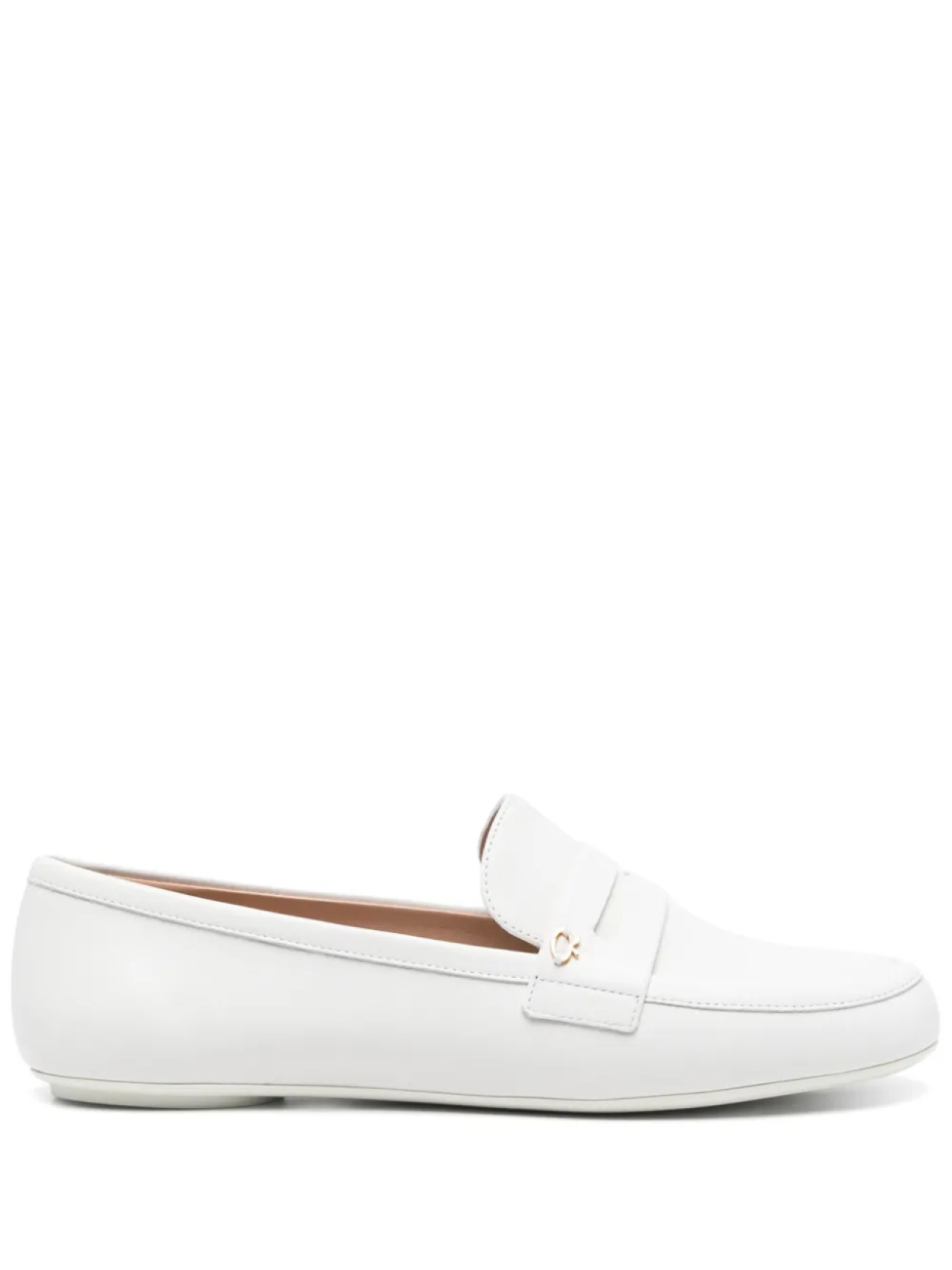 Gianvito Rossi кожаные лоферы, белый