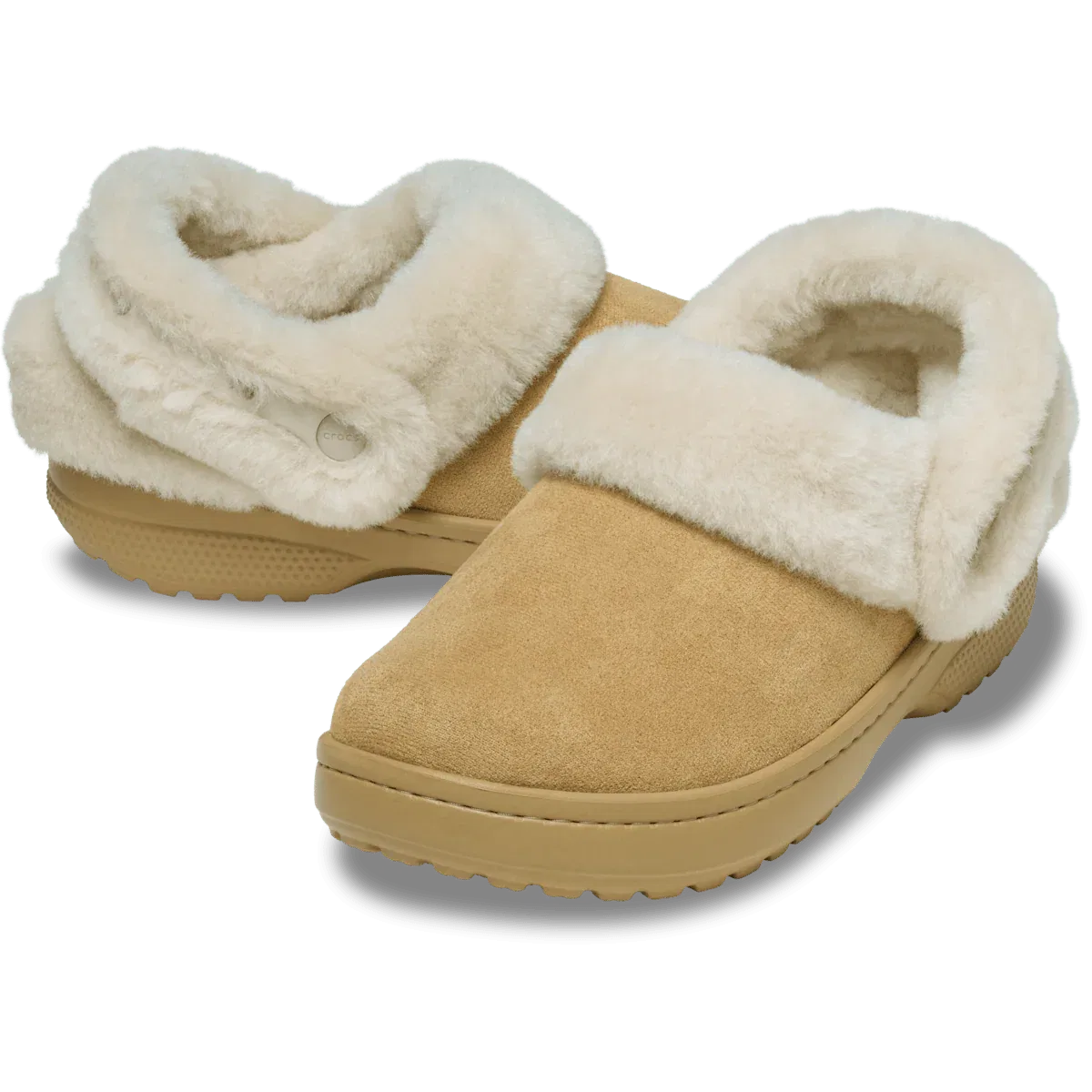 Классические незабудка веганские замшевые сабо Crocs, Sepia — фото 2
