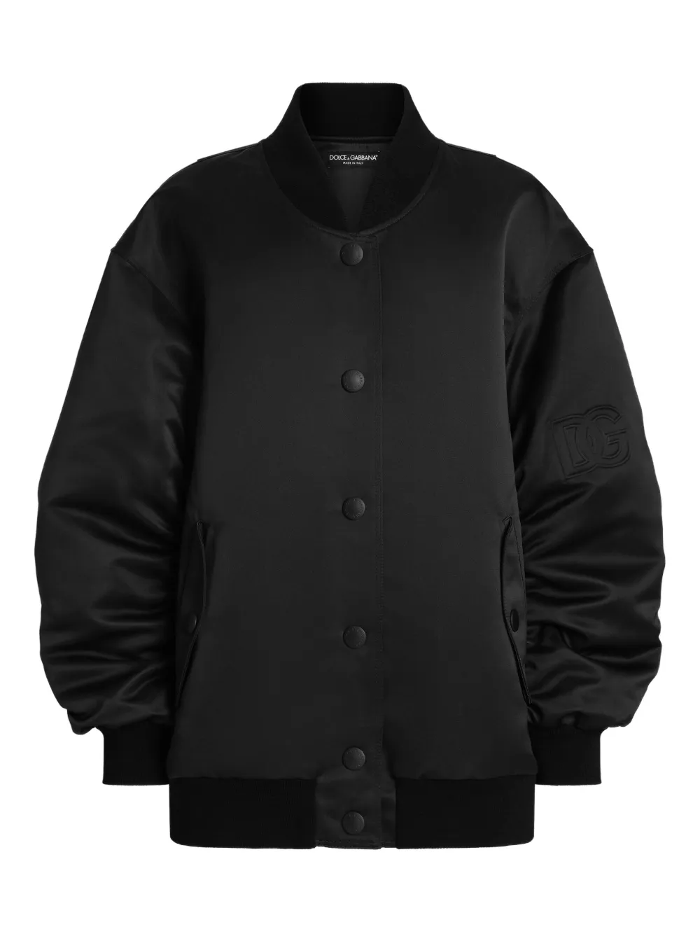 

Бомбер-пуховик DOLCE & GABBANA, черный