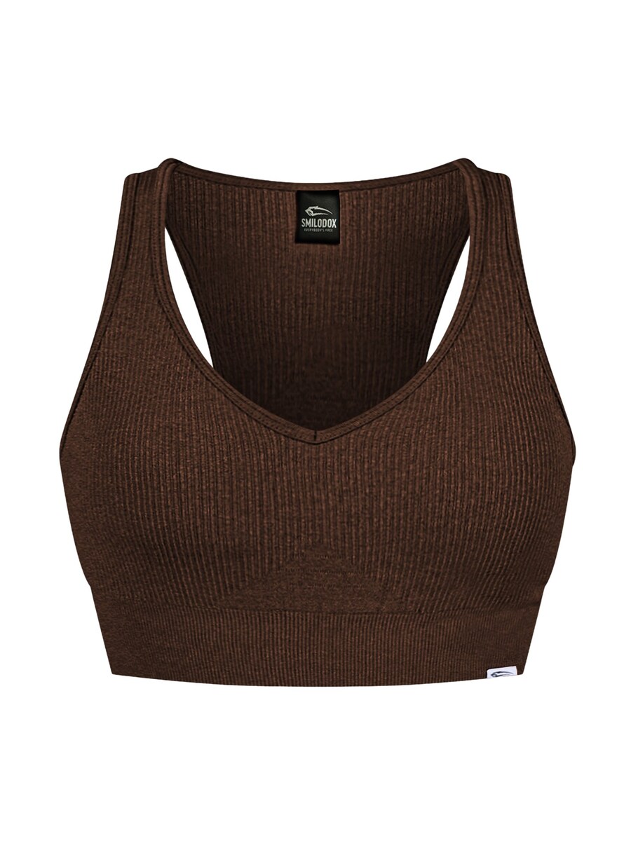 

Спортивный топ-бралетт Smilodox, темно-коричневый