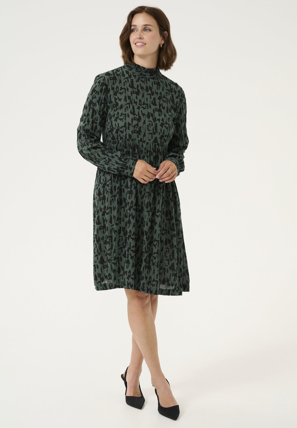 

Повседневное платье KALUNA Kaffe, темно-зеленый