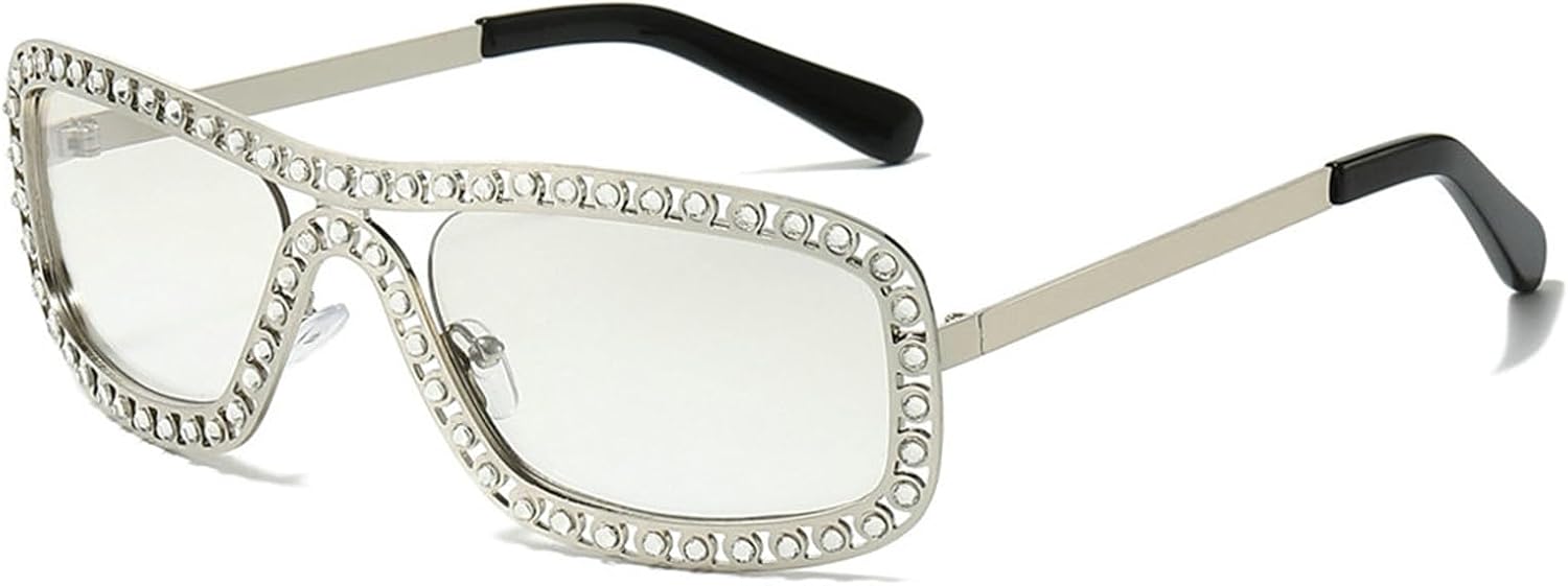 

Женские солнцезащитные очки Helena Luxury с многоугольными линзами и стразами, в ретро-стиле, с металлической оправой, прямоугольной формы, с защитой от УФ-излучения UV400, C2