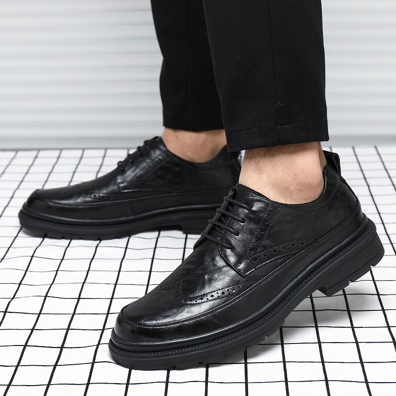 Туфли мужские Men"s Casual Men Low-Top Shanpijiang, чайный/коричневый — фото 3