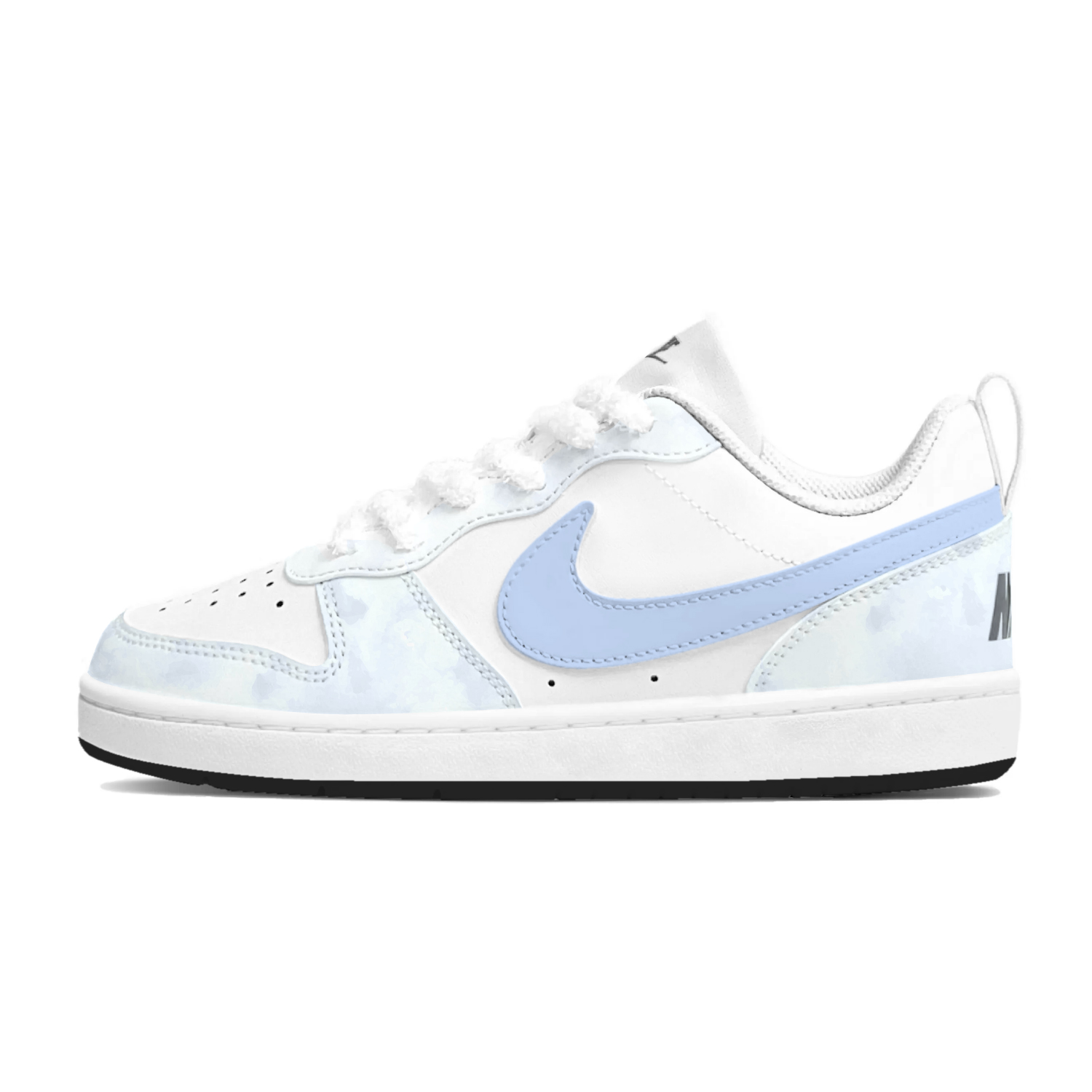 

Детские скейтерские кроссовки Court Borough для младших школьников Nike, синий/белый