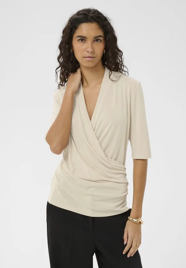 

Футболка с принтом "колумбайн" Soaked In Luxury, Oatmeal, Серый, Футболка с принтом "колумбайн" Soaked In Luxury, Oatmeal