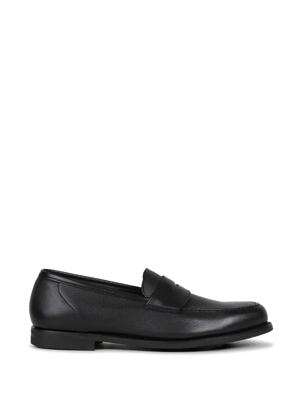 Лоферы Harvard из зернистой кожи Crockett & Jones, черный