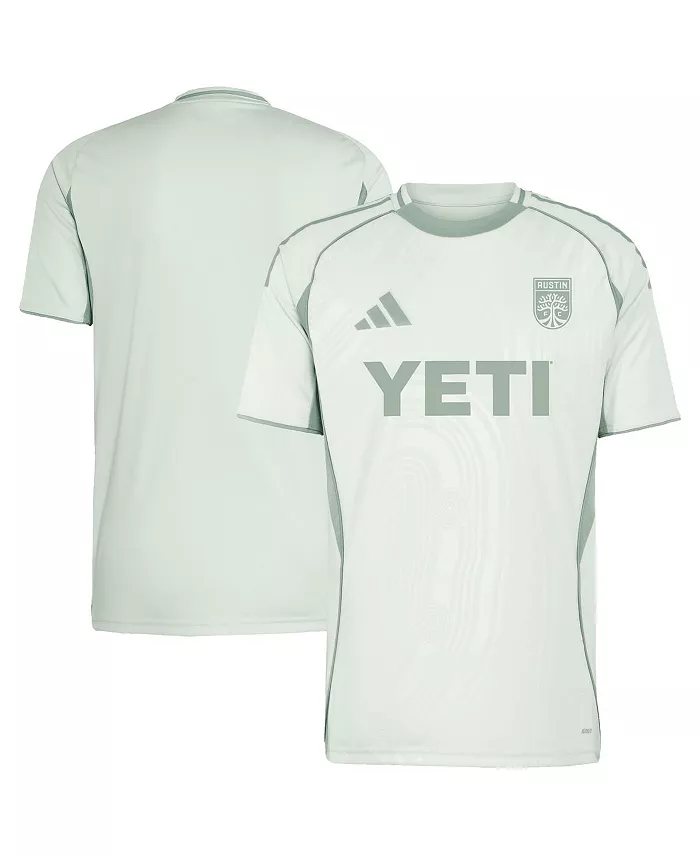 

Мужская футболка Austin FC 2025 One Planet для разминки светло-зеленого цвета adidas