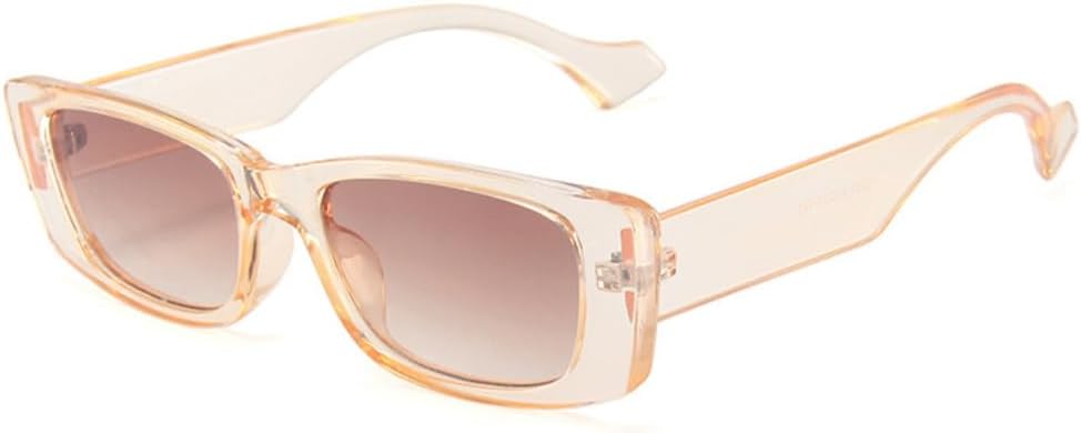 

Модные маленькие прямоугольные солнцезащитные очки для женщин в стиле ретро с оправой из геля, солнцезащитные очки для мужчин с защитой от УФ-излучения UV400 UUPTTPL, 6